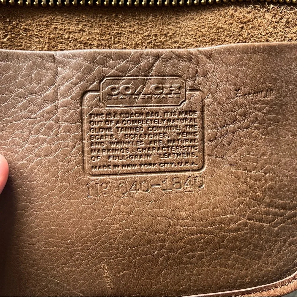 Coach Vintage Slim Satchel Leather Handbag Bonnie Cashin 1970s 1980s Made in NYC
